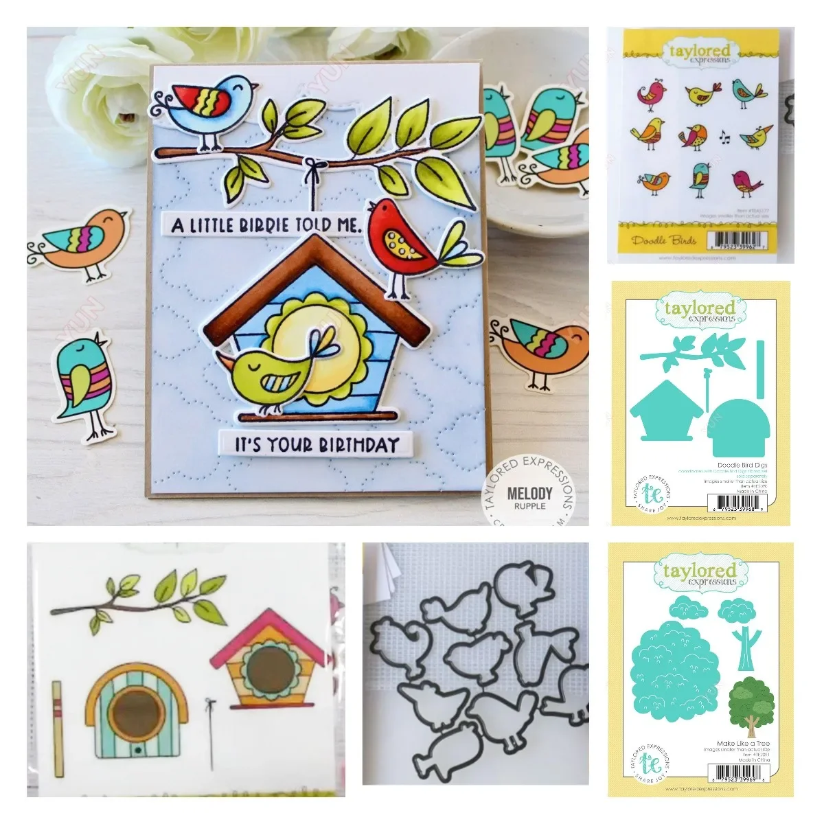 Graffiti Bird Excavation House like a Tree Metal Cutting Dies Stamps Scrapbook Diary Decoration Embossing Greeting Card Handmade