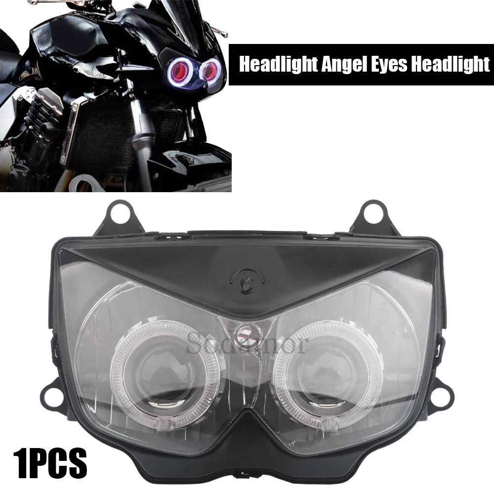 Motorcycle Fully Assembled Headlight Angel Eyes Headlight 1PCS For Kawasaki NINJA 250R EX250 2008-2012 Kawasaki Z750 2004-2006