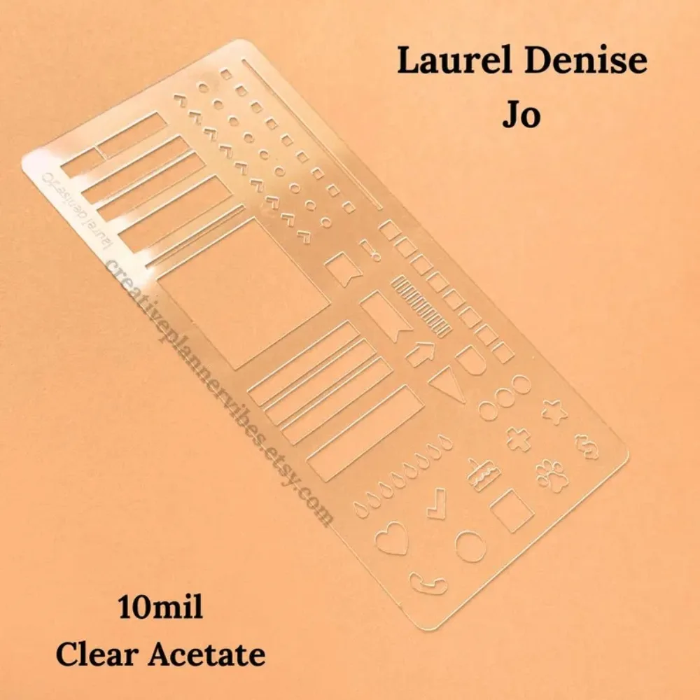 

Manual Templates for Planning Calendar Dot Grid Reusable Log Planning Template Transparent Handmade Flexible Record Template