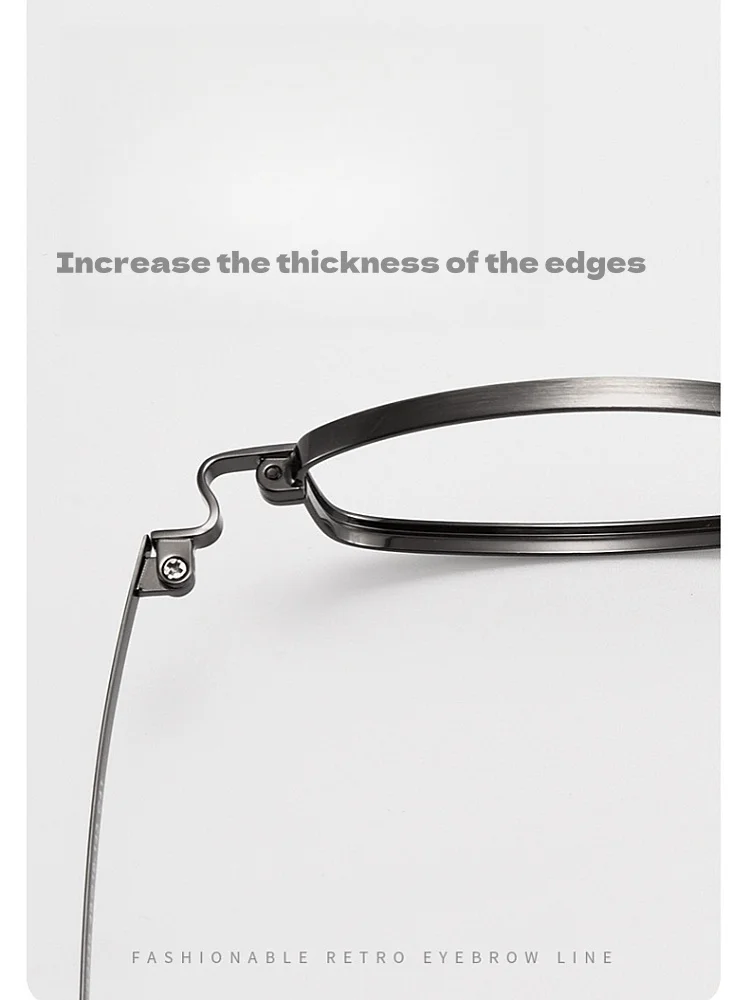 Ultraleichte Titan kleine Rahmen hochwertige Männer und Frauen Brille Rahmen Licht Luxus optische Brille Rahmen g2449 – Detail 3