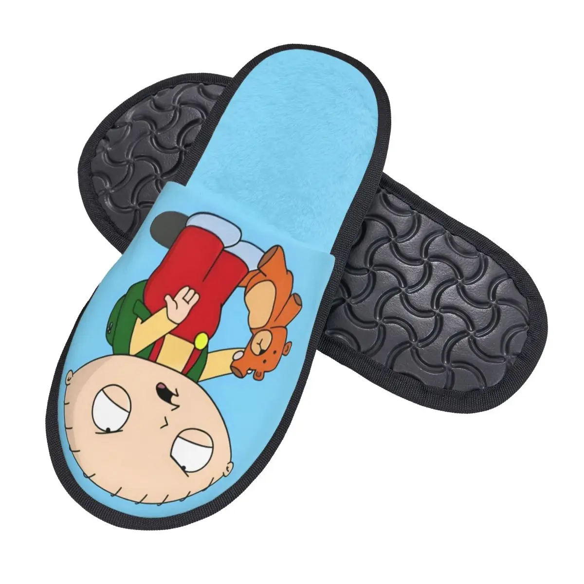 Custom Families Memory Foam Slippers Women Soft Warm Stewie House Slippers