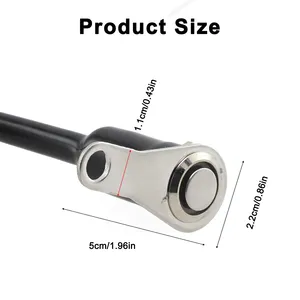 Schalter Ein/Aus -Schalt-/Ausschalten für Motorrad, LED, Lenkerbaugruppe, Edelstahl, wasserdicht, 12 -V, Nebel Glühbirnen, Motorradhorn, Druckknopf 8 Hauptverkäufe Edelstahl Botao 12V - №8