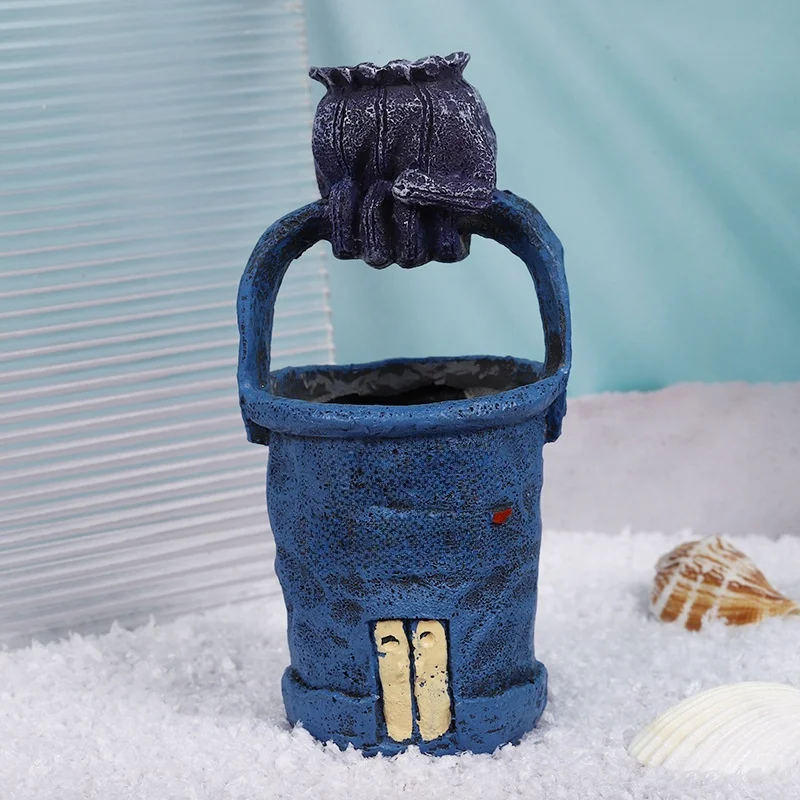 

Resin Aquarium Decoration 3D Sea King Design Restaurant Decorative Item Creative Bait House Aquarium Lacape Decoration