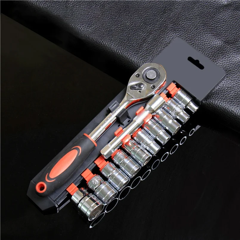 New Upgrade Wrench Socket Set Hardware Car Boat Motorcycle Bicycle Repairing Tool Short Socket Ratchet Auto Repair Tools Hand