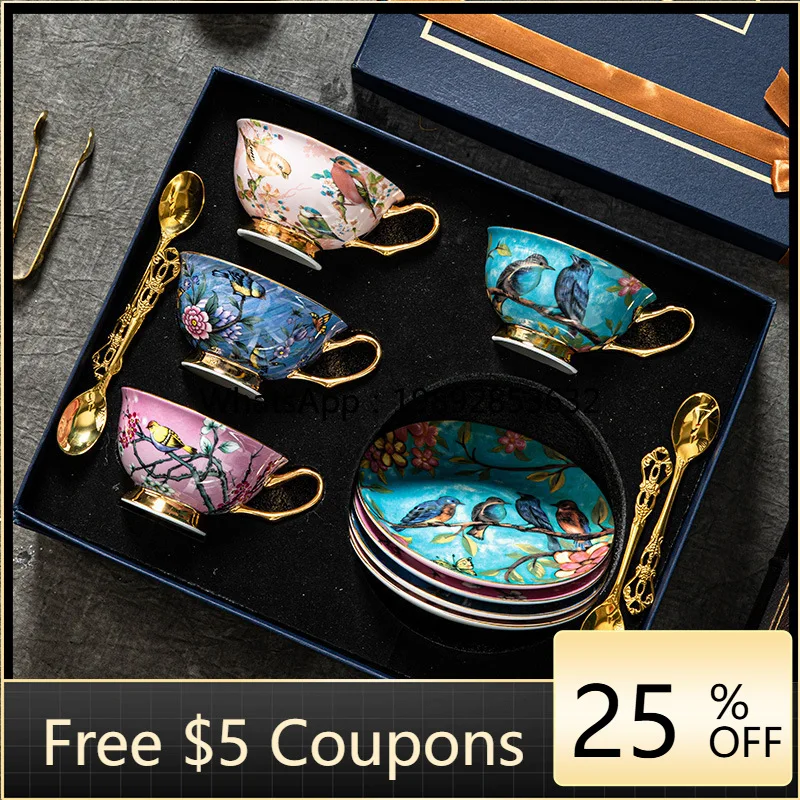 

High-value coffee cups cups saucers bone china ceramics birthday gifts high-end afternoon tea tea set