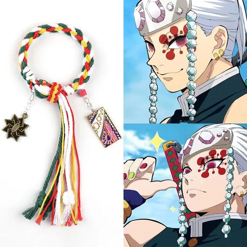 Nieuwe 2025 Demon Slayer Anime Perifere Hand Touw Nezuko Kamado Tanjiro Kamado Hand Touw Afgewerkte Collectie Vakantie Geschenken