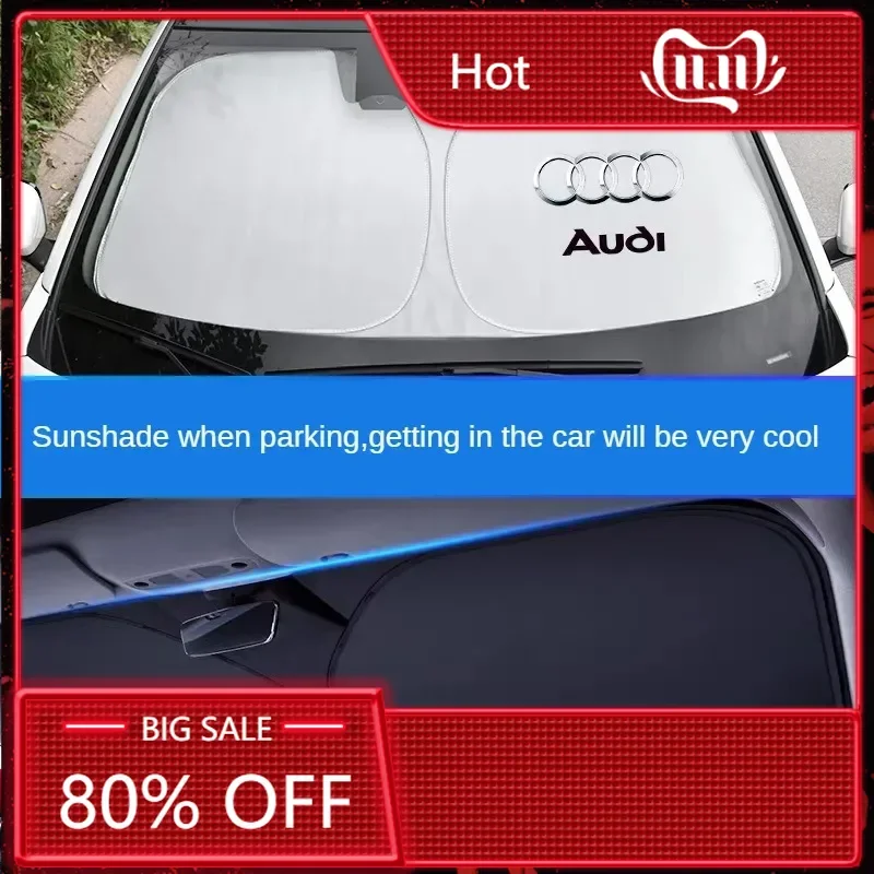 

Новинка 2026: Солнцезащитный экран на лобовое стекло для Audi (складной, с защитой от УФ-излучения) для моделей A1, A3, A4, A5, A7, A8, Q3, Q5, Q7, S3, S4, S5, S6