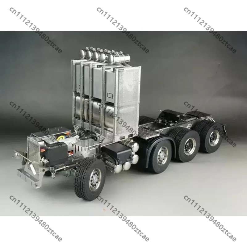 1/14 RC Heavy‑Duty Tractor Truck Metal Chassis, Variable‑Cross‑Section Frame Beam, Real‑Vehicle Craft Upgrade Parts