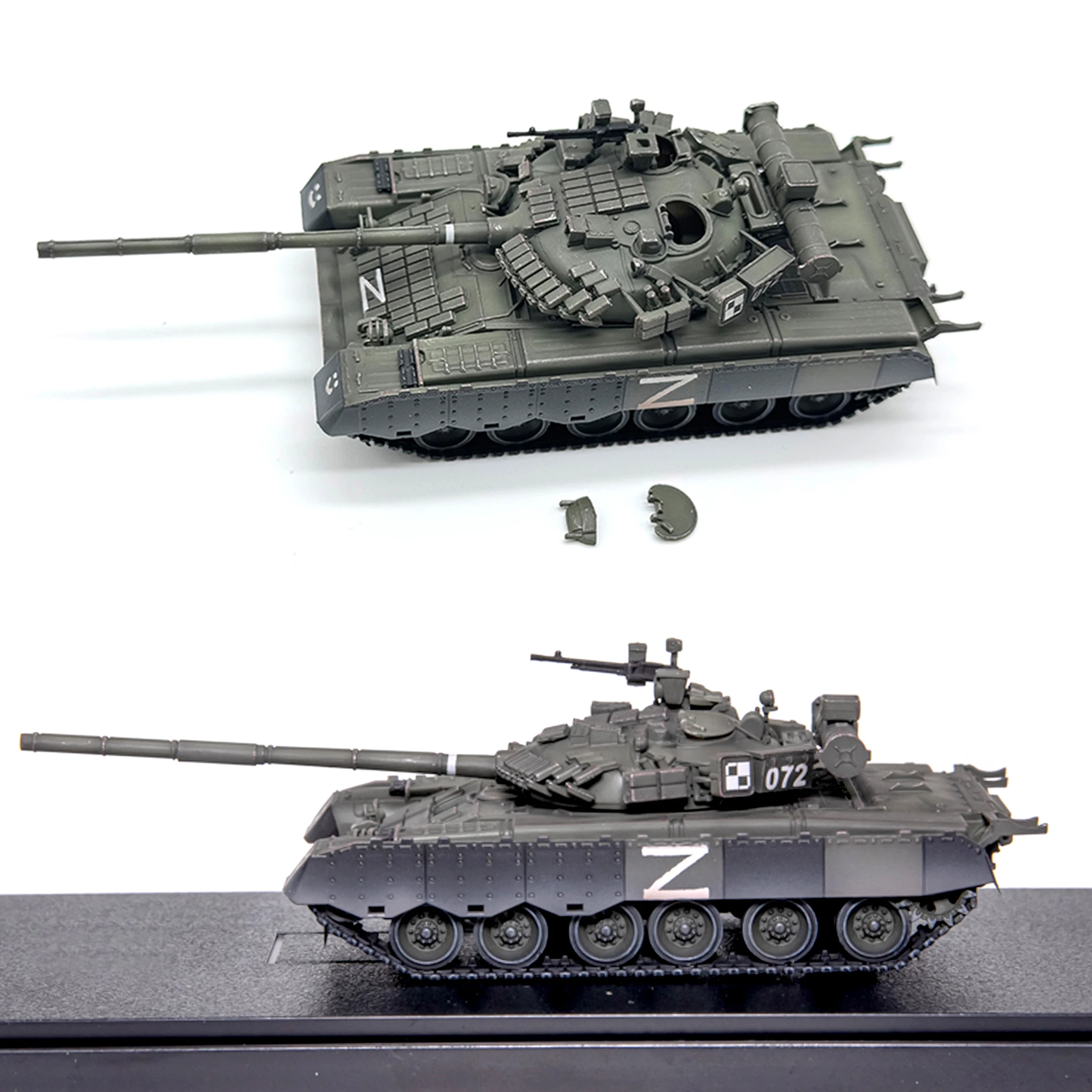 1: 72 AS Russian T80 T-80BV main battle tank model smiling slogan painting Finished product collection model