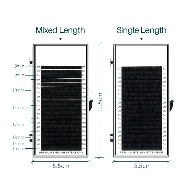 20 rows individual lashes 0.03-0.20mm C/D/DD Special for eyelash extension  natural soft material  mink lash  korean makeup