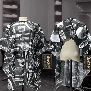 Haircut Bible Antic Static Non Sticky Hair Stylist Professional Bible Barber Adults Haircut Shawl Household Waterproof 11 MAIN SALES BARBEIRO COVER - №5
