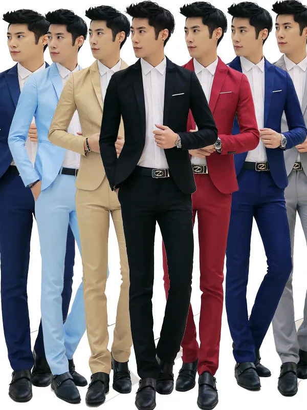 

Мужской свадебный костюм Slim Fit в корейском стиле, деловая формальная одежда для работы, традиционная китайская свадебная одежда для жениха