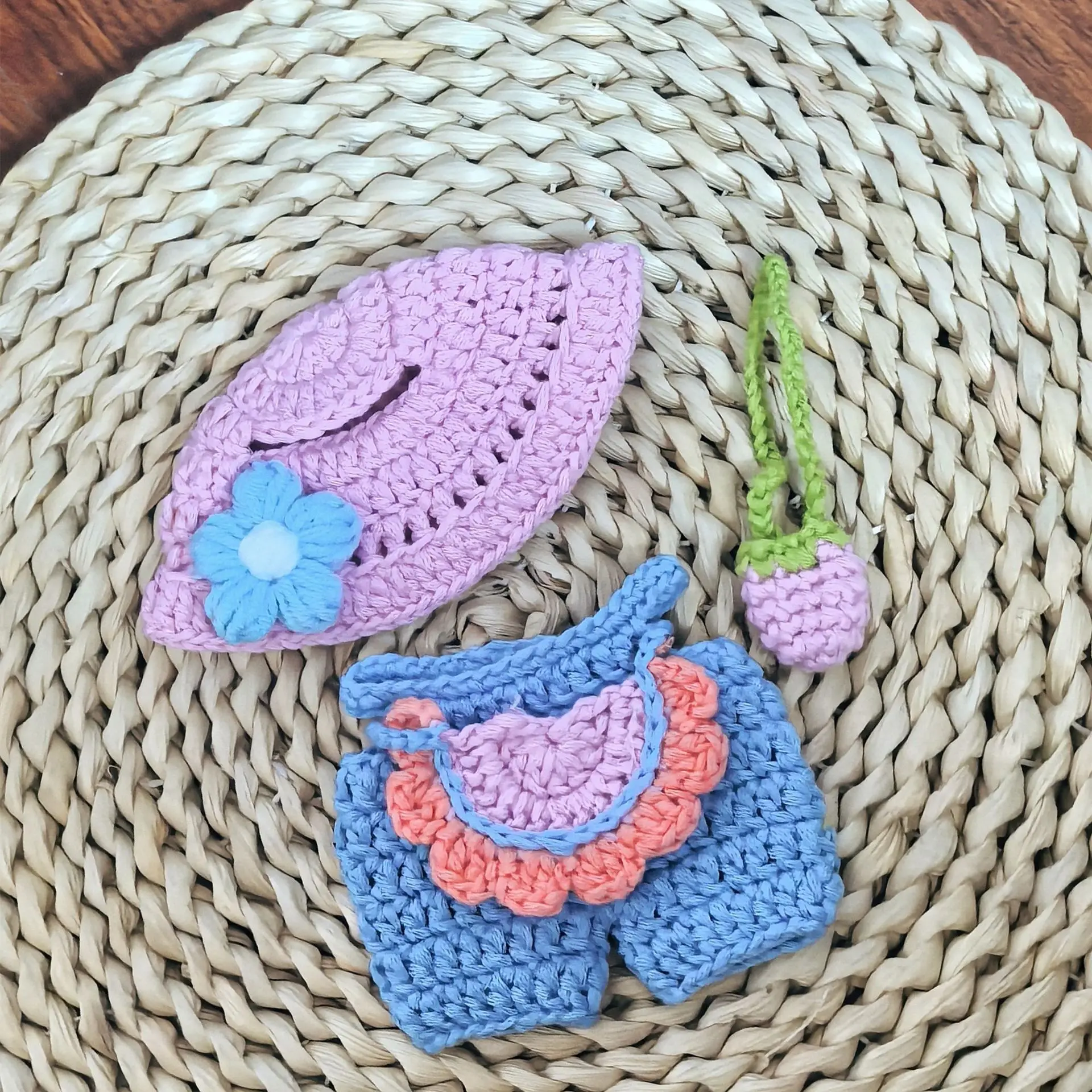 Labubu handgewebte Macaron kleine frische Babykleidung 123. Generation Labubu Babykleidung