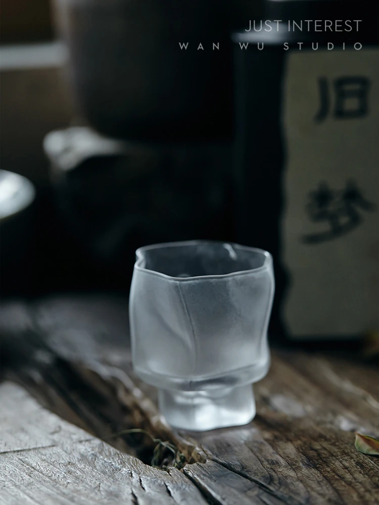 Przezroczyste Nordic przenośne proste szkło okrągły kieliszek do whisky strzał piwo zestaw filiżanek do herbaty koktajl szampana Szklanki kubki do domu życia