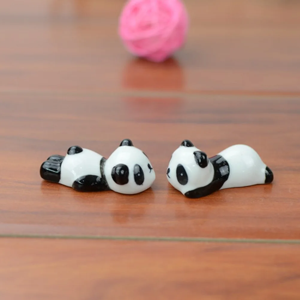 

3Pcs Ceramic Panda Chopstick Organizers Attractive Funny Design and Easy to Clean Perfect Gift Item Chopstick Holder