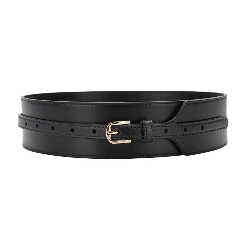 

Women's fashionable wide belt decoration with dress coat versatile waist suit outer wear waist belt