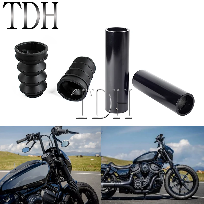 Motorcycle Aluminum Front Fork Protection Kit Dust-Proof For Harley Nightster 975 RH975 Shock Absorption Shock Boots 2022 2023