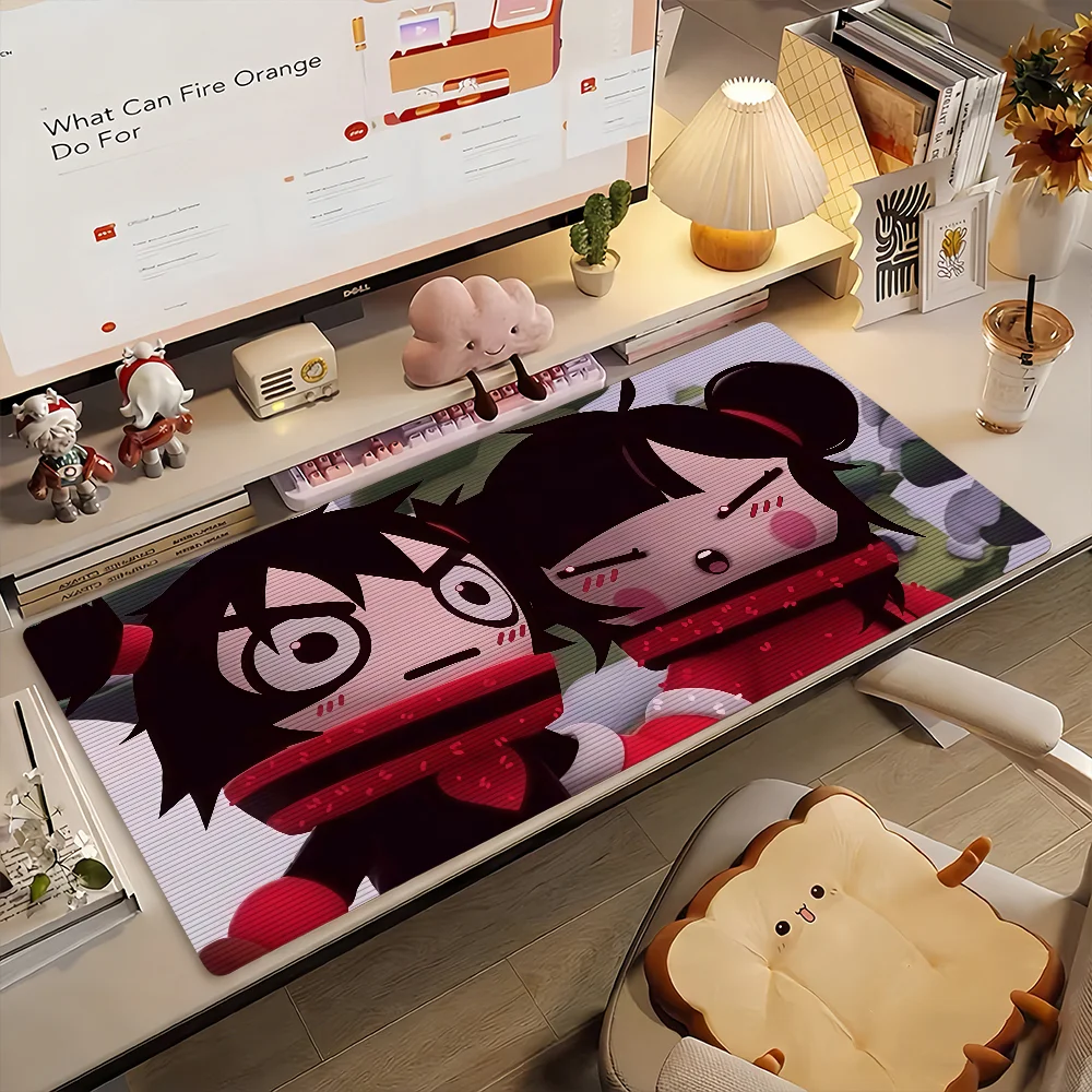 Cartoon Garu Pucca Mouse Pad Computer Laptop Rubber Non-slip Mouse Mat Mousepad Gamers Decoracion Desk Mat