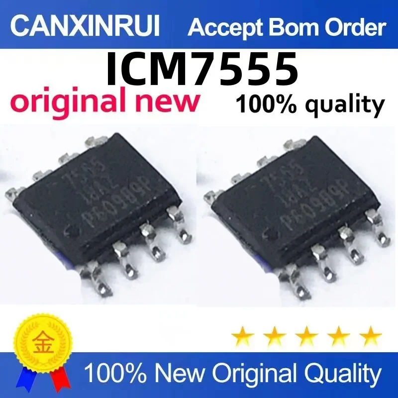 （100 pieces）ICM7555 ICM7555ID 7555CD ICM7555CD SOP8 SMD real-time clock IC chip