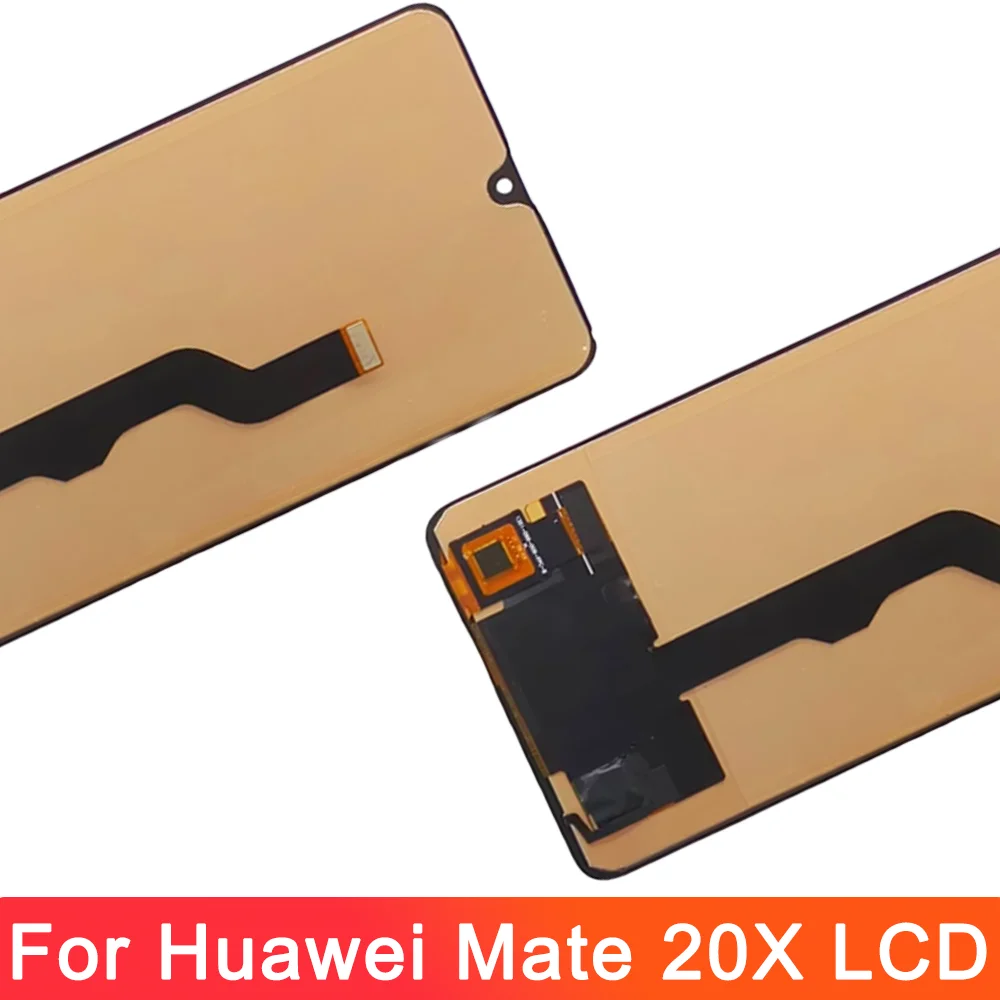 TFT 7.2 inci layar HUAWEI Mate 20X, LCD EVR-L29, layar sentuh pengganti untuk layar Huawei Mate 20x