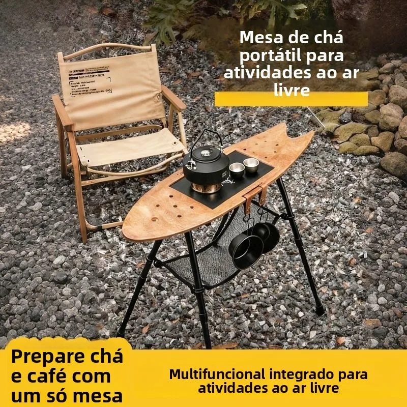portable-camping-tea-table-outdoor-picnic-table-chair-set-suitcase-cover-stove-head-stackable-height-adjustable-tea-tray