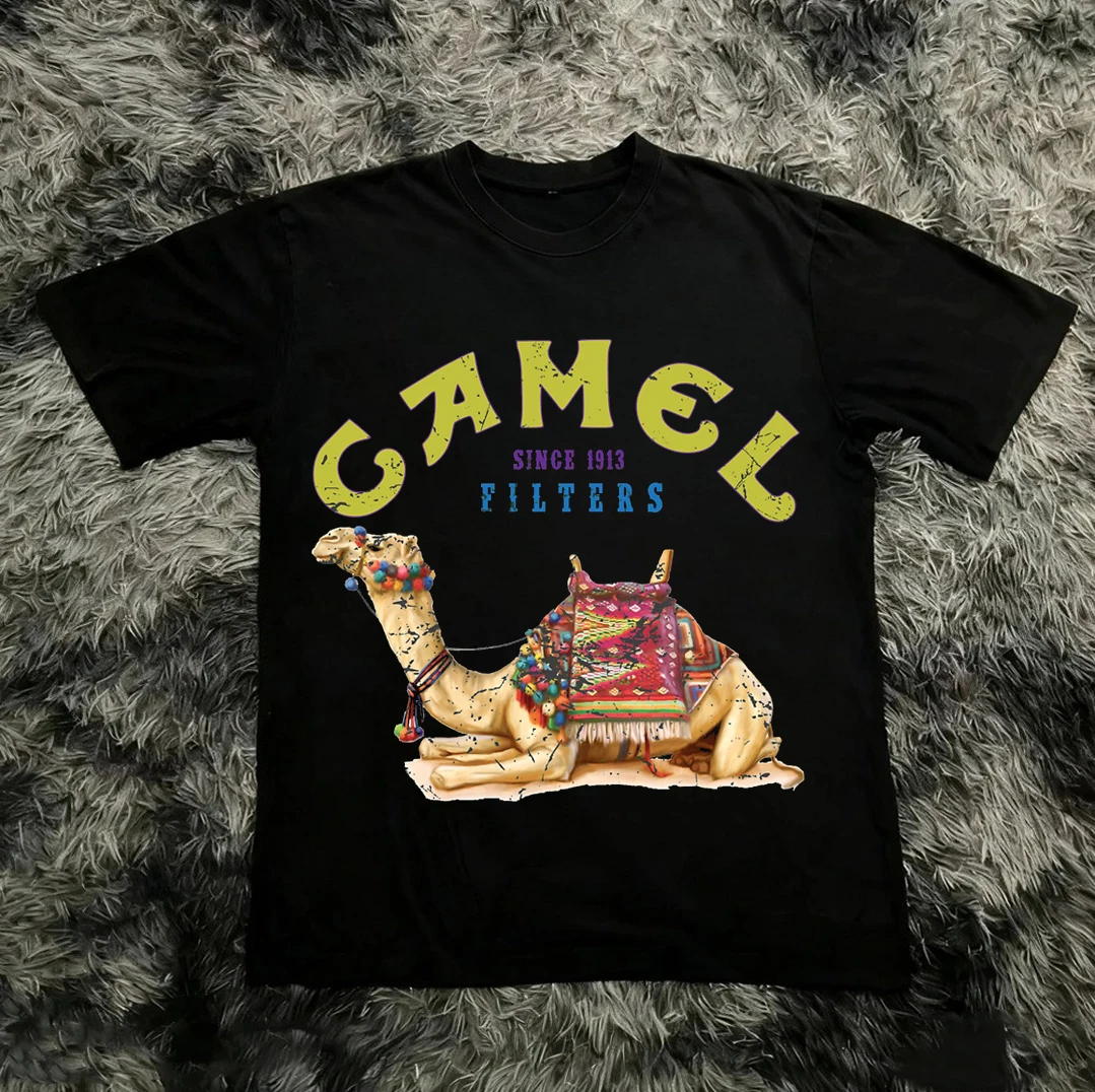 Vintage No Prob Llama Classic Print Cotton T-Shirt Vintage Cotton Short Sleeve Casual Streetwear Men Women Clothing Harajuku Top