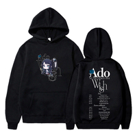 Ado Wish Merch The First World Tour Hoodie 2024 Long Sleeve Streetwear Men Women Hooded Sweatshirt Harajuku Clothes