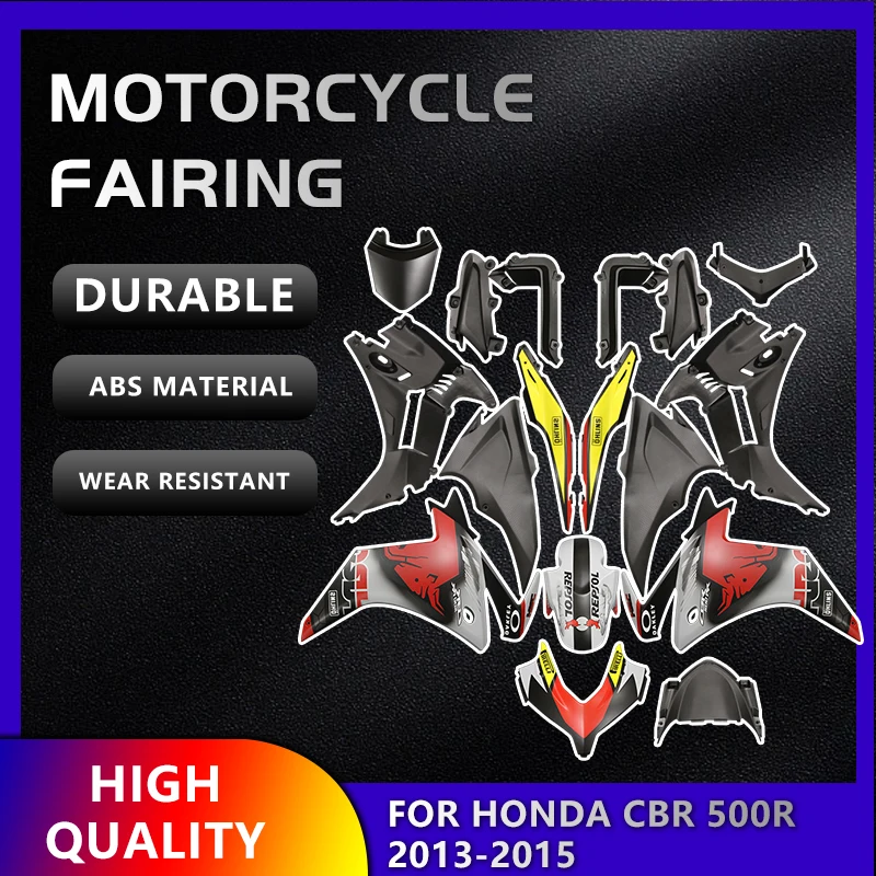 

Motorcycle Fairing for Honda CBR500R 2013-2015 Moto Fairing CBR500 R Fairing Shell ABS Injection Molding Angry Bull Graffiti