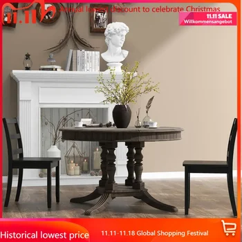 단단한 고무 나무 다리 및 미끄럼 방지 식품 패드, 사다리 뒷면 의자, 공간 절약형 Ar, 4 개 세트, 2 팩