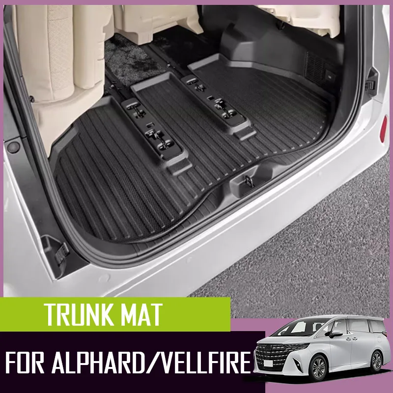 Car trunk mat fit for Toyota Alphard Vellfire 40 series TPE luggage compartment anti dirt mat interior supplies