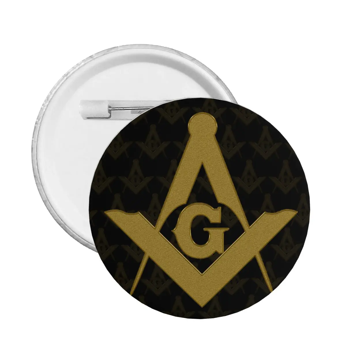 Pin de botón suave con símbolo de freemasonería, broche de insignia de Pinback masónico personalizado, regalo de novia, moda