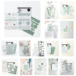 Fantasy Frame Mailbox Time Tag Flower  Metal Cutting Dies Silicone Stamps Scrapbooking Stencil Photo Album Card DIY Paper Emboss