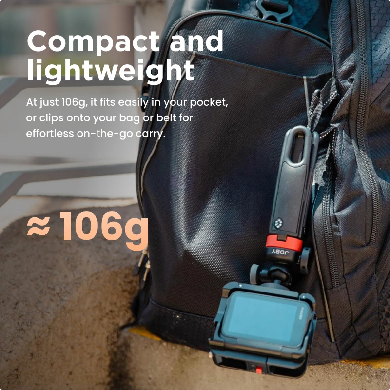 JOBY HandyPod HD03 Clip Extend Tripod with 5-section Extension Pole 360° Ball Head Three Shooting Modes for Livestreaming Shots