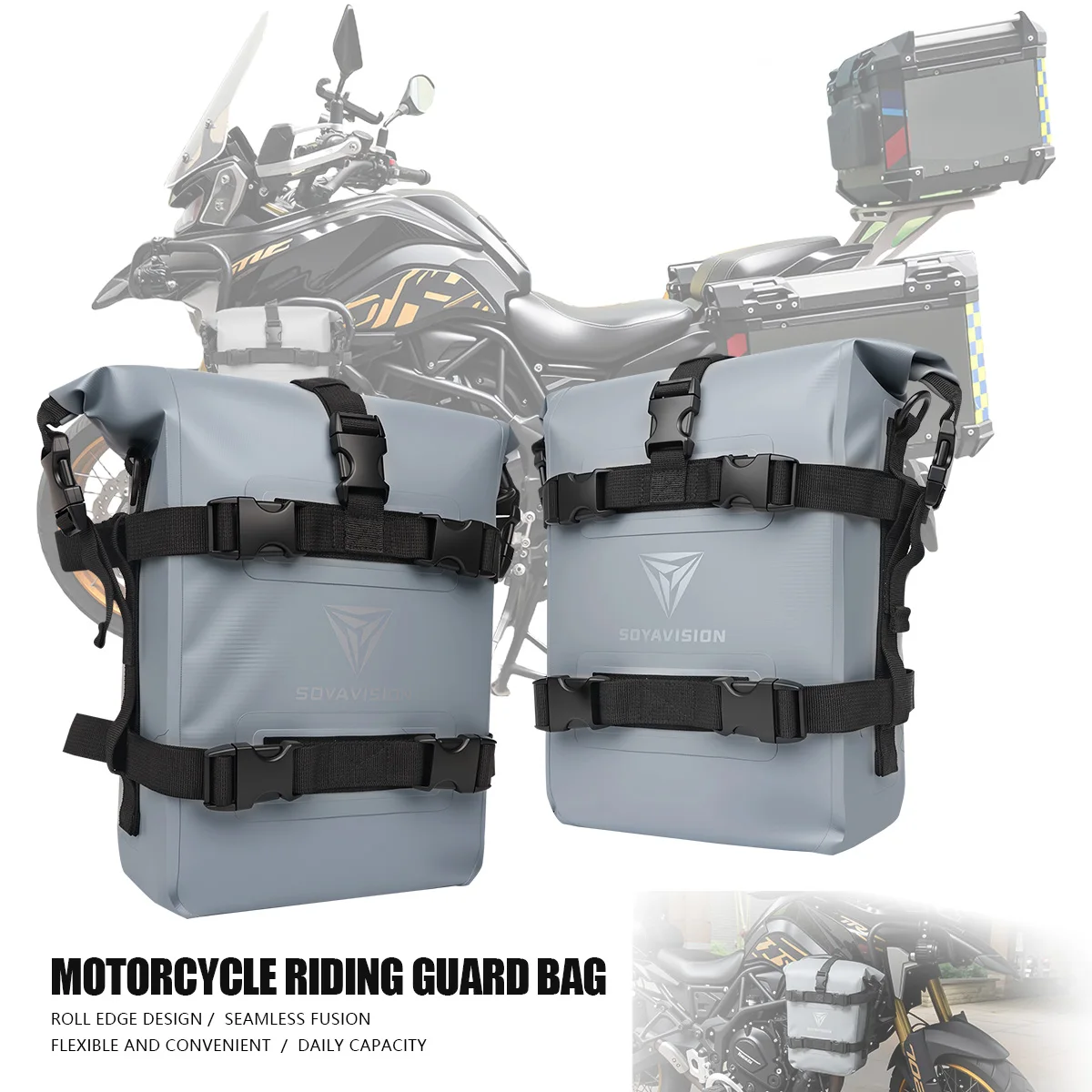 8L 10L 12L Waterdichte Bumper Tas voor Yamaha Tenere 700 Honda NC750X CB500X Motorfiets Side Frame Crash Bar tas Gereedschap Opbergtas
