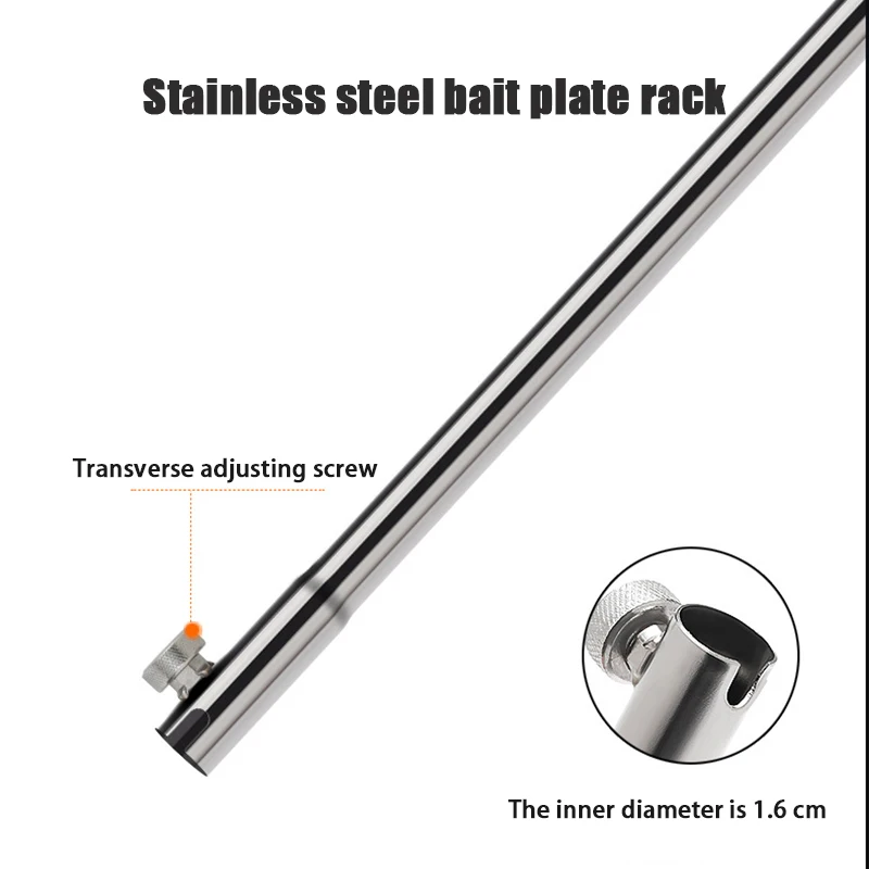 Trzy w jednym wspornik ze stali nierdzewnej wielofunkcyjna dzika wędka wieża rama przynęta taca wtyczka wstaw ziemię