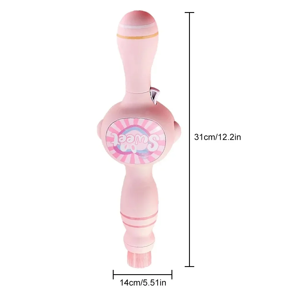 휴대용 컬러풀 버블 머신 경량 디자인 인터랙티브 장난감 탄력 있는 안개 막대 자동 버블 블로워 어린이용