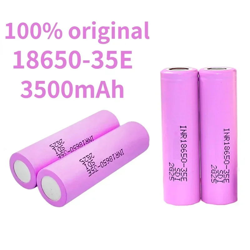 1-10PCS 35E original power 18650 lithium battery 3500mAh 3.7v 25A high power INR18650 for electrical tools