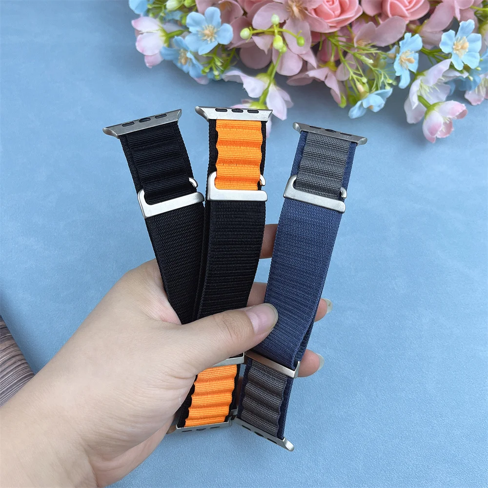 Alpine Loop Correa for apple watch ultra 2 49mm band nylon strap iwatch 45mm 44mm 42mm 9/8/7/6/5/se/4/3 sports band bracelet