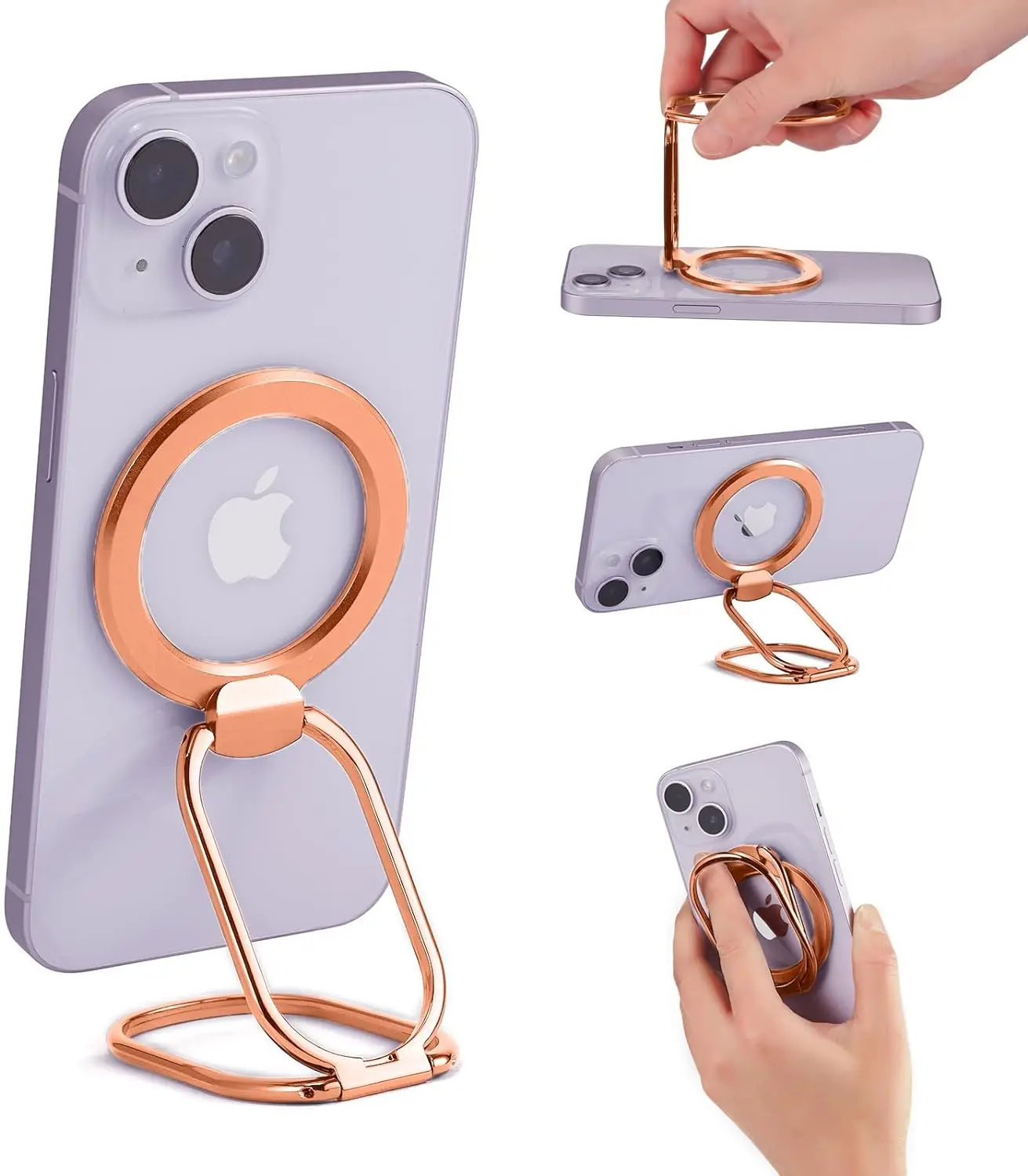

Magnetic Phone Ring Holder for MagSafe Grip holder Adjustable Phone Ring Holder for iPhone 15/14/13/12 Samsung S24U Google 8