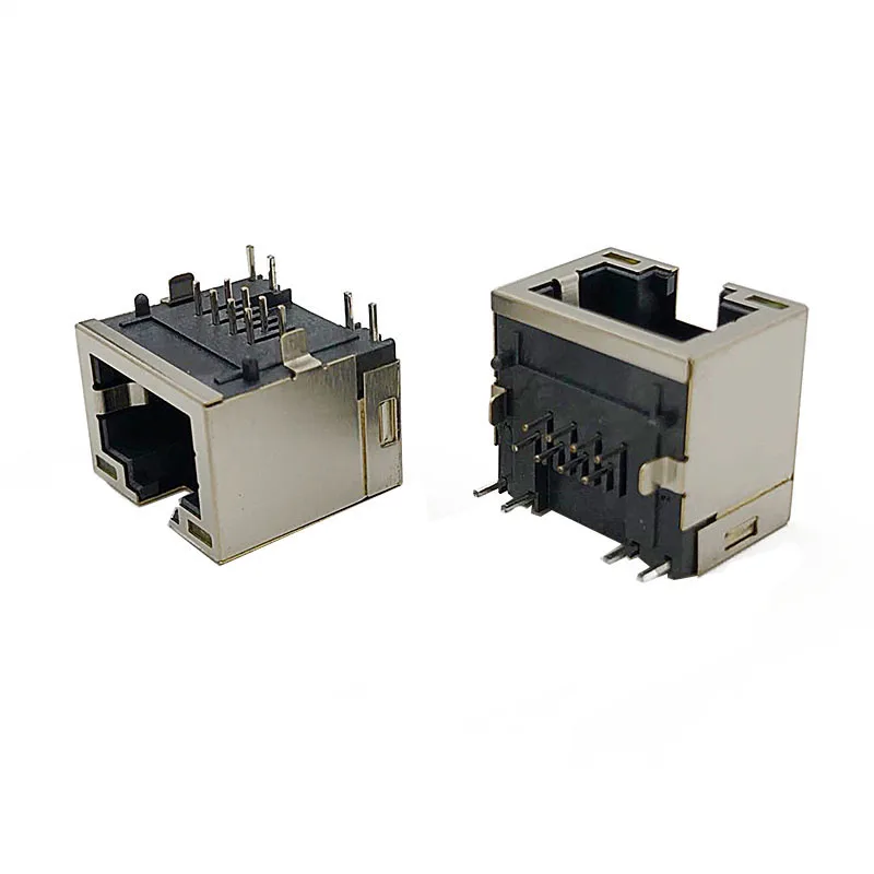 

20PCS 5326 Network Interface Mini Type Lighted RJ45 Standing Socket - Mini 8P8C Shielded Network Cable Socket