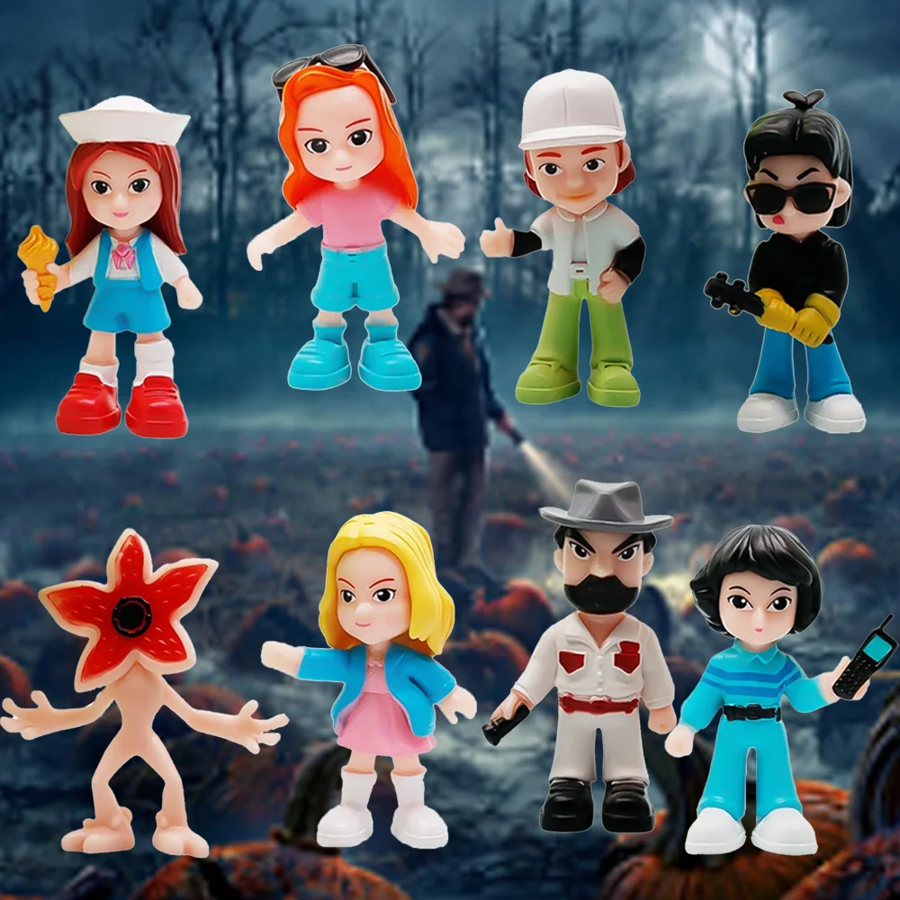 8 قطعة/المجموعة غريبة أنيمي التلفزيون يلعب الكرتون الشكل تمثال صغير الطرفية نموذج سطح المكتب الديكور المشجعين/هدايا المهرجان