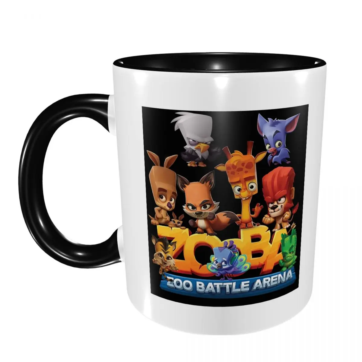 Zooba Battle Arena - Happy Mug Funny Ceramic Coffee Cups Tea Mugs Milk Cup Drinkware Gift for Friends