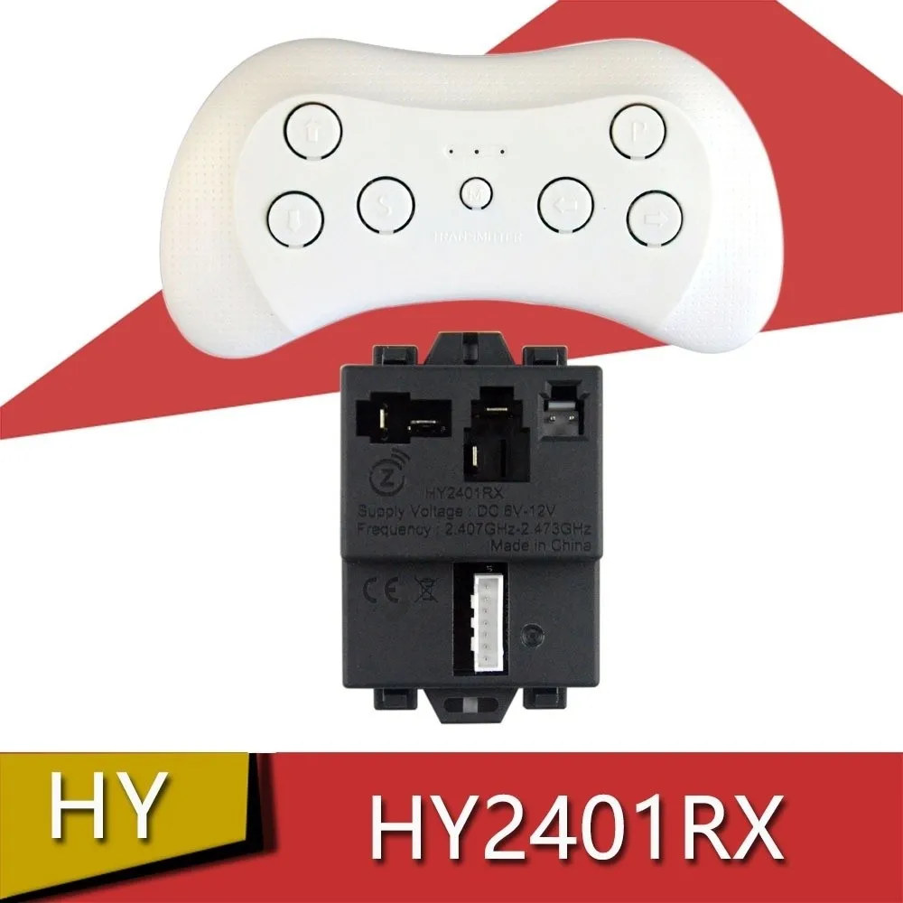 Nuovo telecomando HY2401RX bianco nero RC veicolo ricevitore RC circuito in plastica per auto