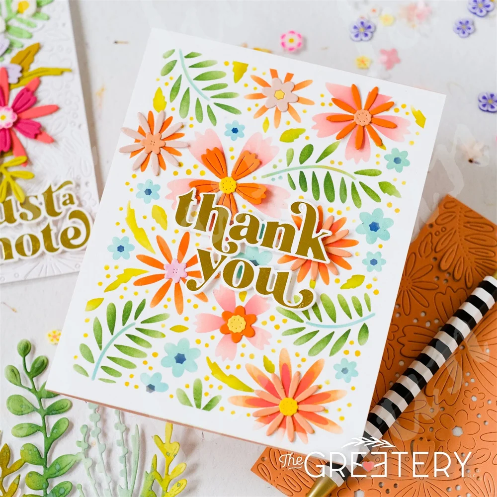 Metalls chneid werkzeuge und Stempel Blütenblatt Drücker setzt Schichtung schablonen DIY Scrap booking Schablone Papier karten Album Stempel Matrizen blätter