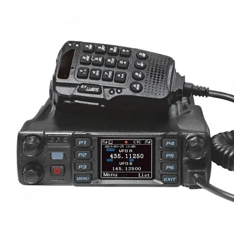 

AnyTone AT-D578UV III plus Мобильная радиостанция высокой мощности 50 Вт Автомобильный трансивер трехдиапазонный 137-174/400-480/222-225 МГц с GPS Blue-tooth
