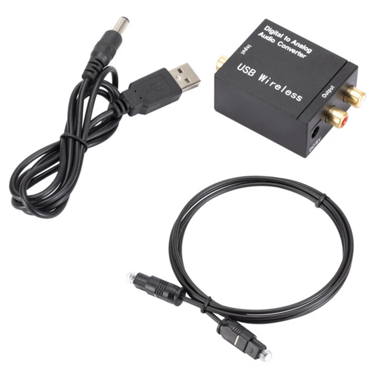 1 Set Support Bluetooth Optical Fiber Decoder Coaxial Signal To RCA R/L Audio Decoder SPDIF DAC