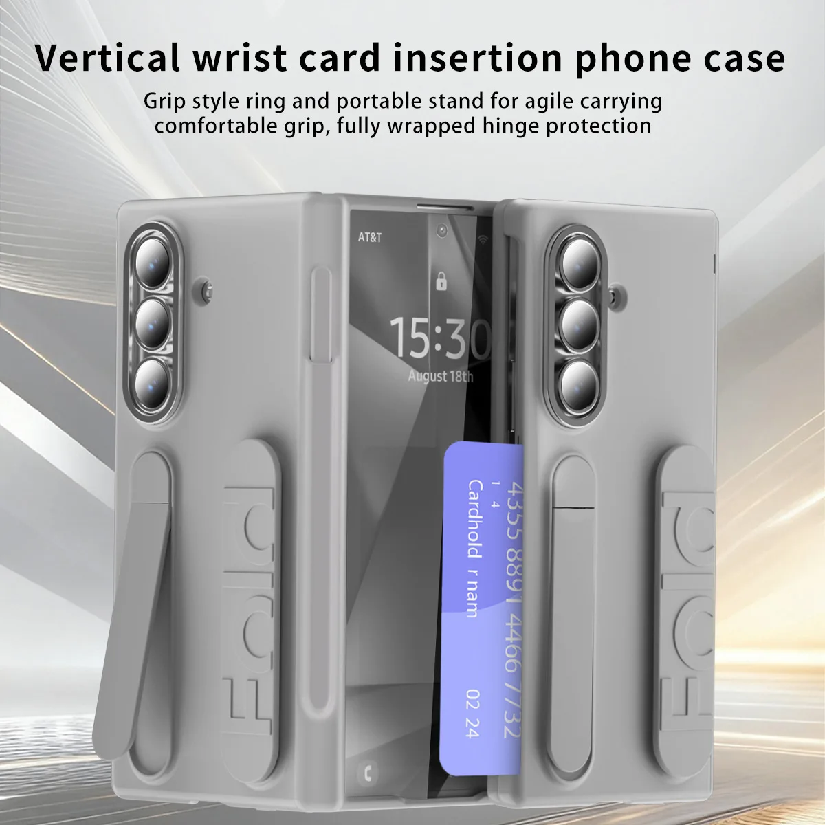 

CHAOYIDIAN for Samsung Z Fold7 Mobile Phone Case Magnetic Hinge Side Pen Slot Card Fold6 Card Bag Wrist Strap Protective Cover