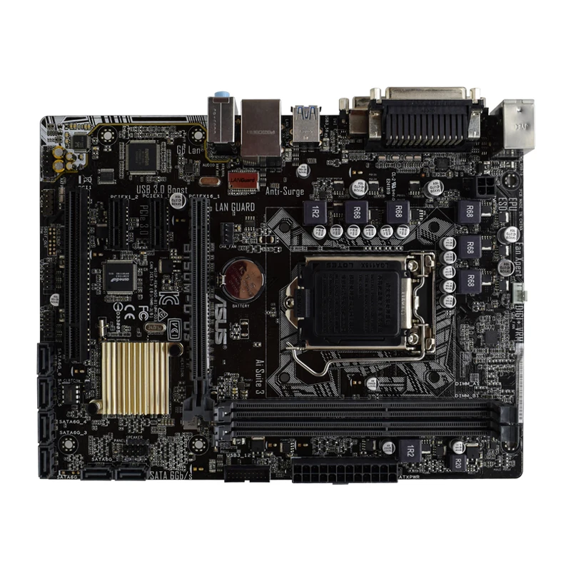 ASUS B150M-D D3 Motherboard LGA 1151 intel B150 DDR3 64GB support Core 6100 7300 6600 7600 7700 G4600 cpu Micro ATX