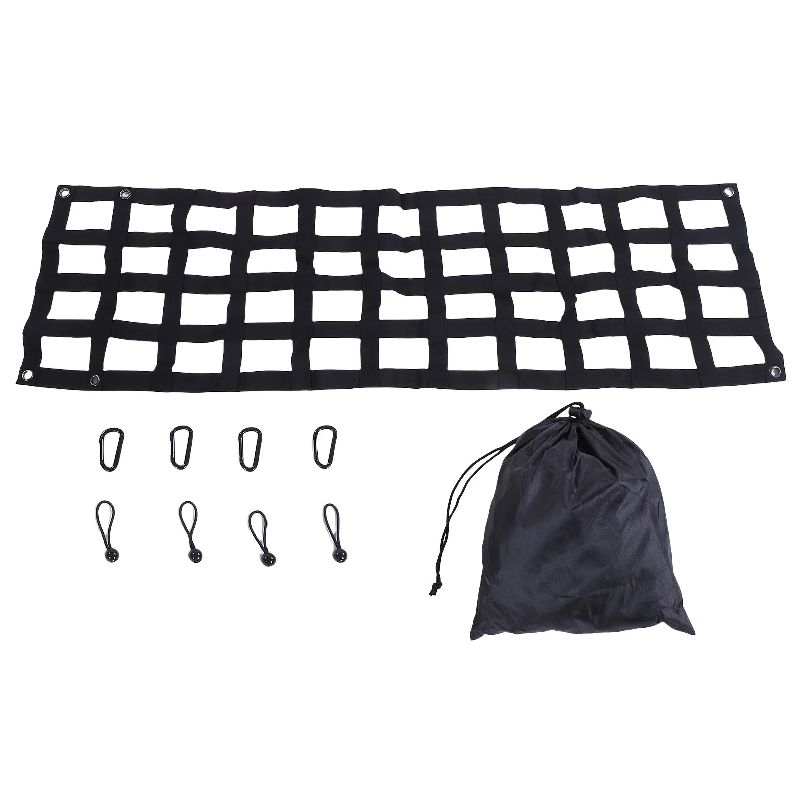 

Heavy Duty Tailgate Net 60in X 18in Tailgate Mesh Adjustable Truck Bed Extender Tailgate Cargo Netting Replacement for F-250 F-3