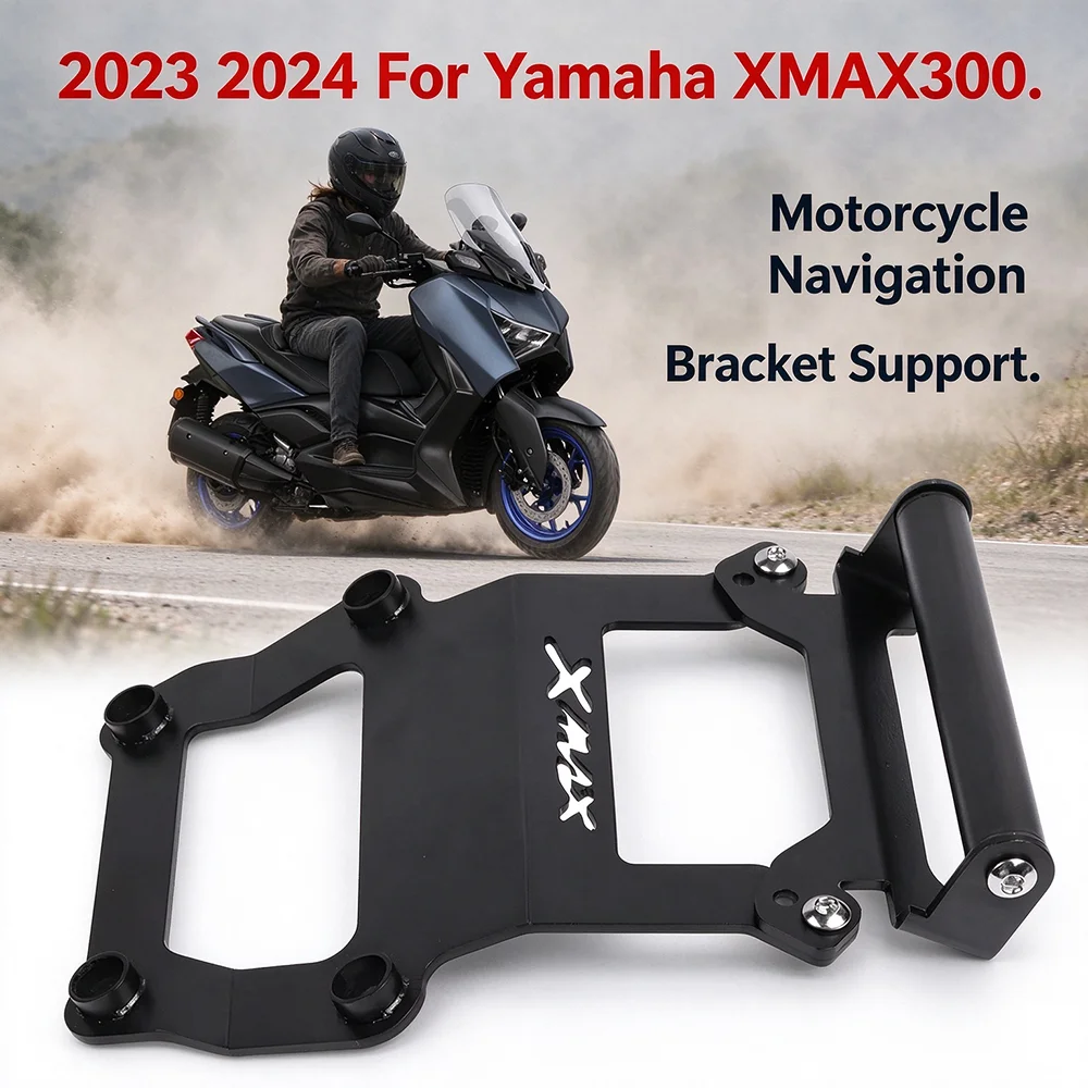 2023 2024 For Yamaha XMAX 300 X-MAX XMAX300 Motorcycle Accessories New Mobile Phone Holder Stand GPS Navigation Bracket Support
